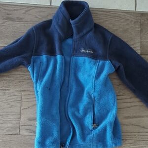 Columbia Size 8 Kids' Blue Fleece Jacket